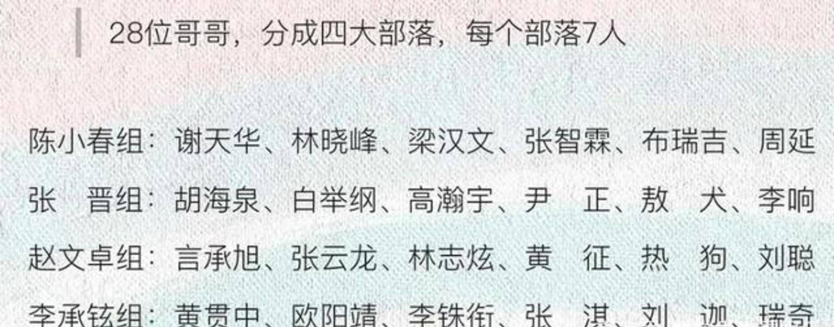 因为|《哥哥》四公淘汰赛制再变，4人离开，陈小春张晋各救1人！