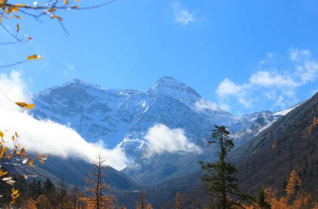 「雪寶頂」群峰連綿景色壯美_岷山