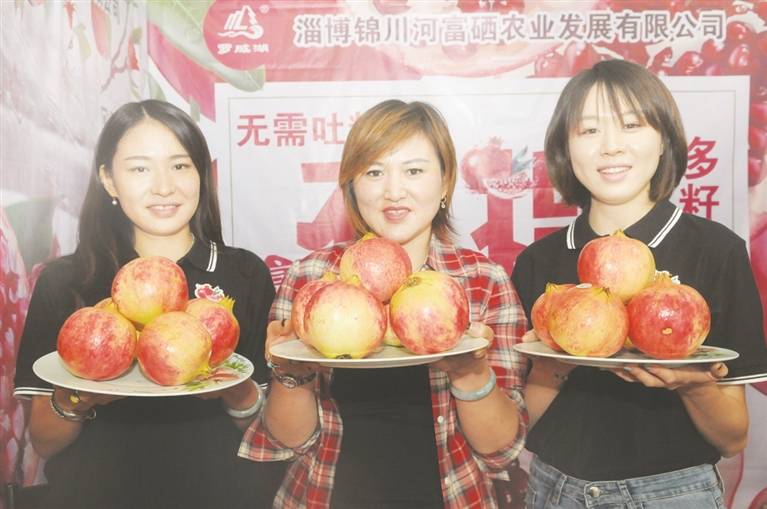 十月榴花逶地开，淄博农副产业红遍黛青山