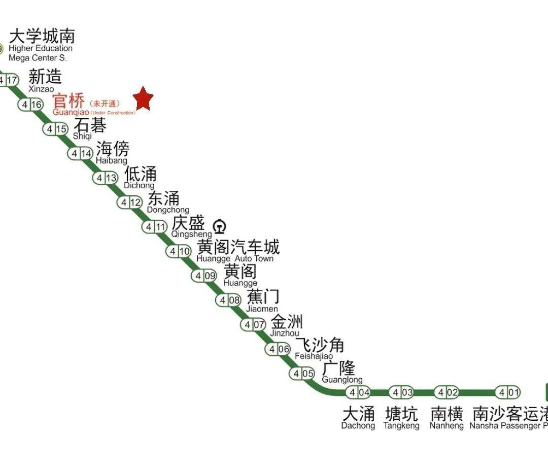 东莞地铁4号线线路图图片