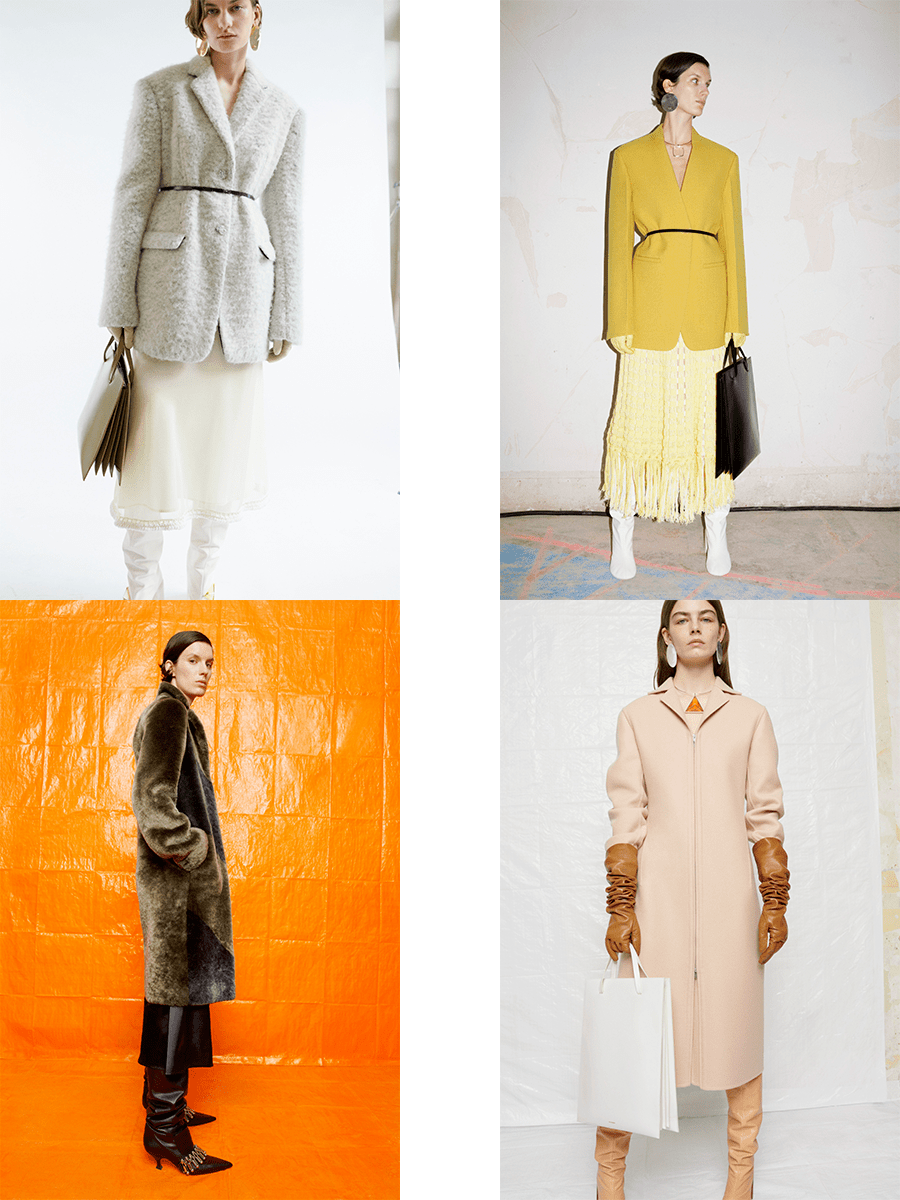 颜色 Jil Sander 2021秋冬，不安的元素更为有趣，拥抱戏剧性时尚