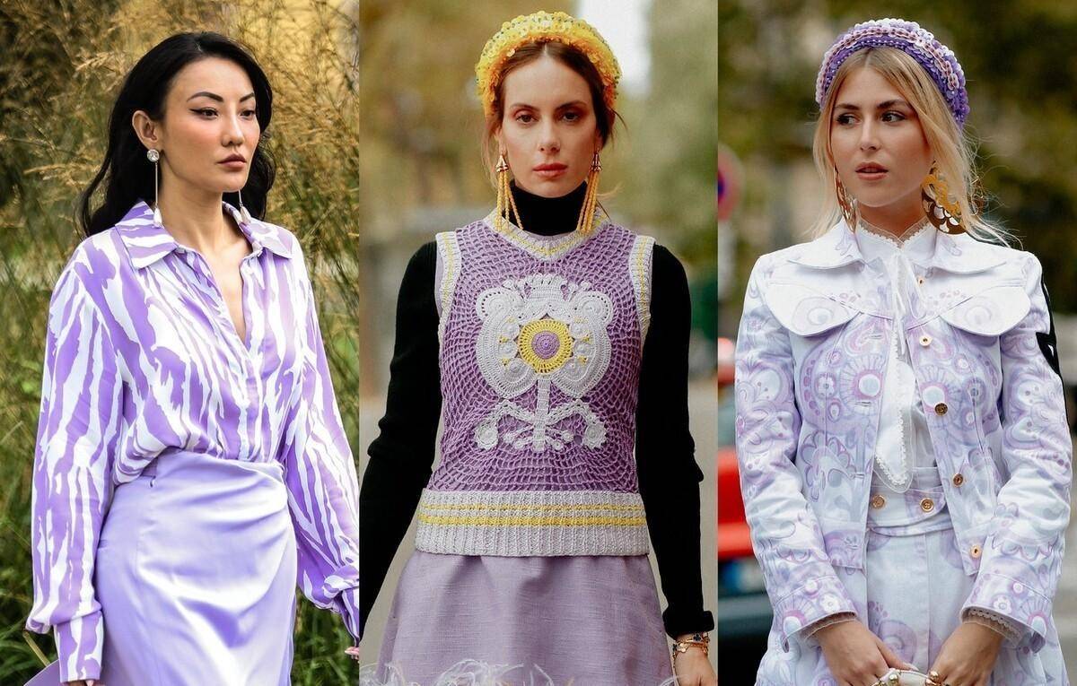 香芋 谁说秋天非得穿棕色系？香芋紫色照样受欢迎，穿对了气质好温柔