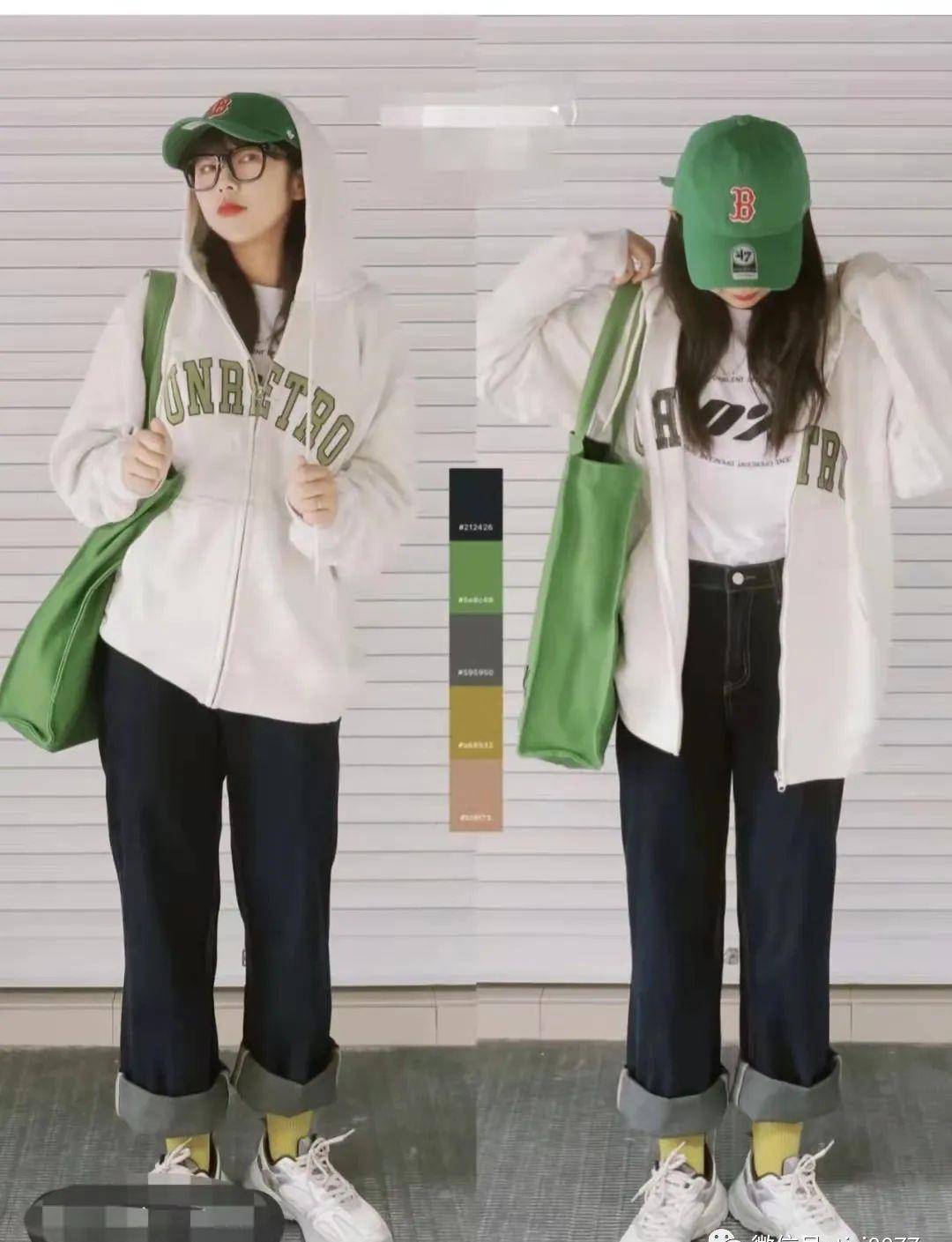 原创白色卫衣搭配什么裤子好看