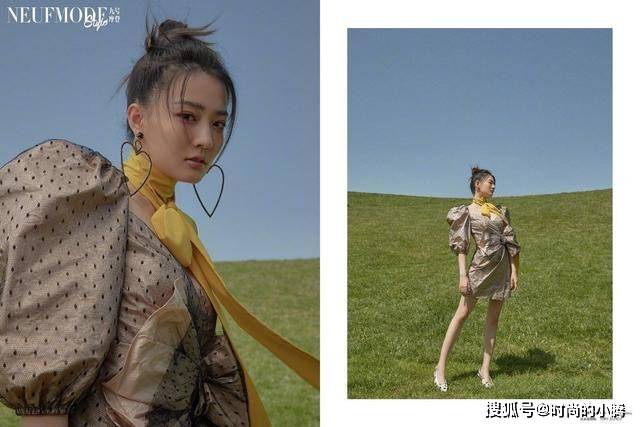 耳环 徐璐越来越美，一组田园风时尚大片，穿出活泼俏皮的少女感