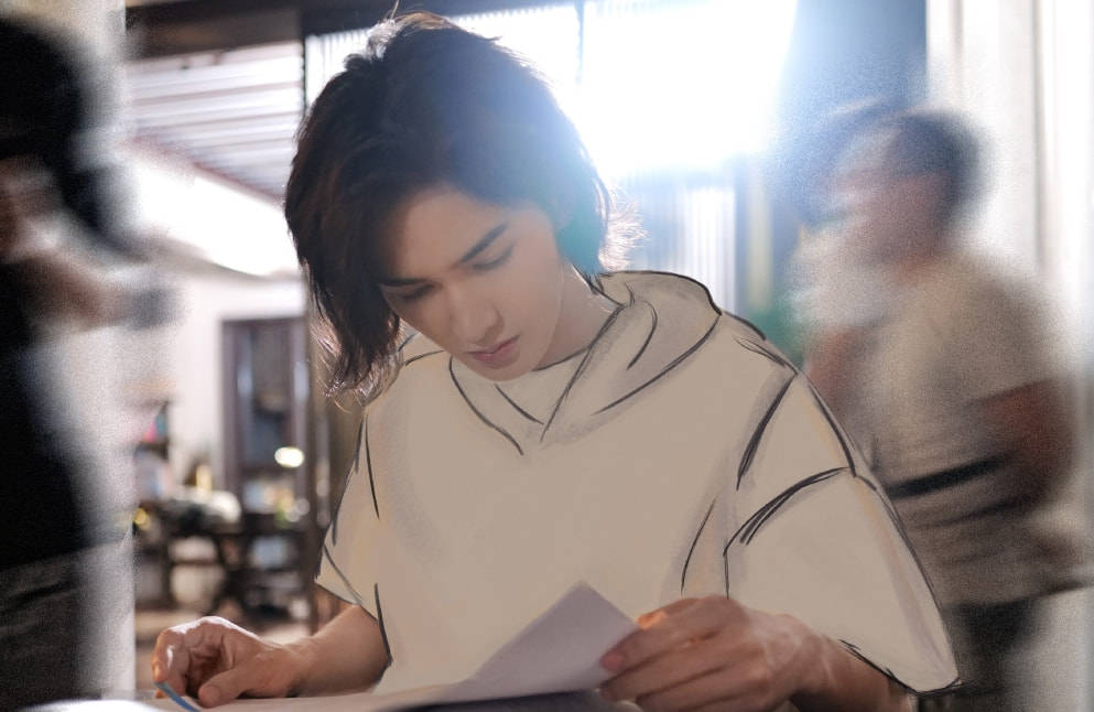 冰上|朱正廷冬奥献礼剧杀青，为角色特地留长发，解锁“冰上精灵”之称！