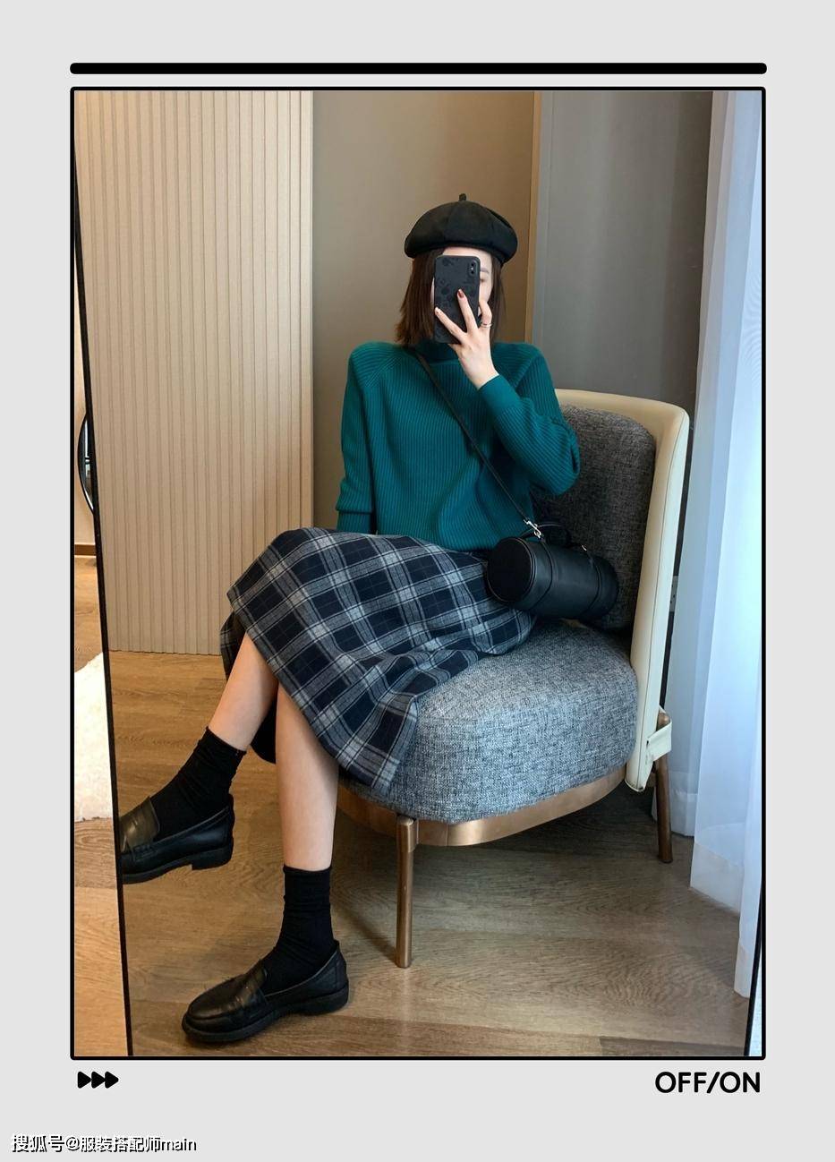 毛衣 普通的高领毛衣，怎么穿更好看？很多人穿不好，原来是不懂这几招