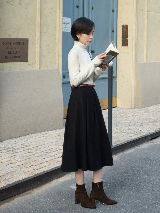 高个子 冬天变美小心机,搭配短靴显气质,轻松赢得美人心的时尚好物