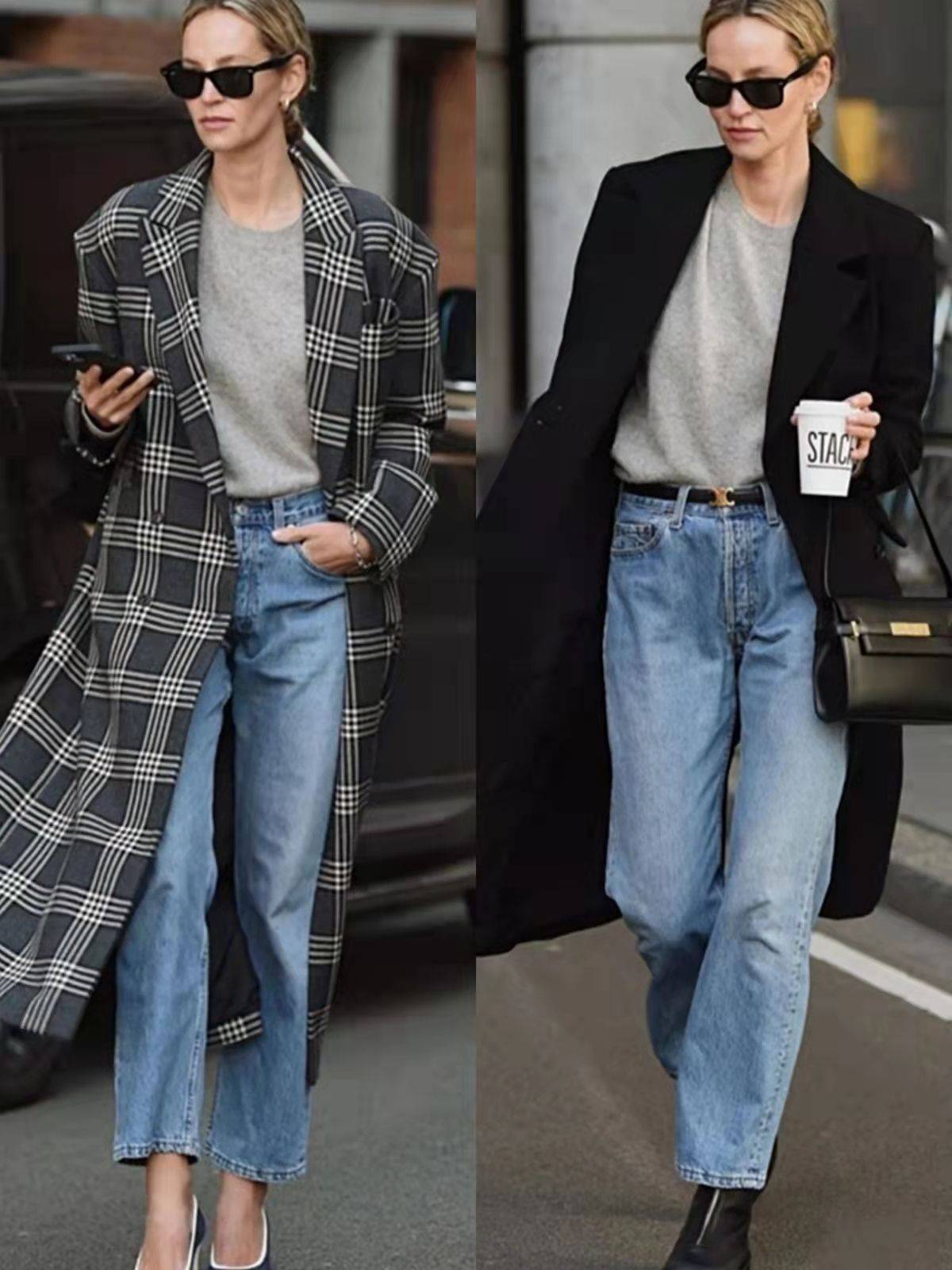 教科书 这才是教科书级别的通勤穿搭，时尚实用又高级，冬季照着穿稳赢