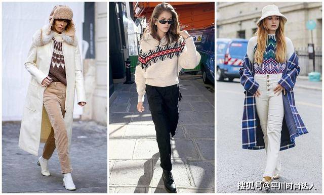 短裙 圣诞毛衣要如何搭下装？牛仔裤最经典，短裙不如长裙更有风情