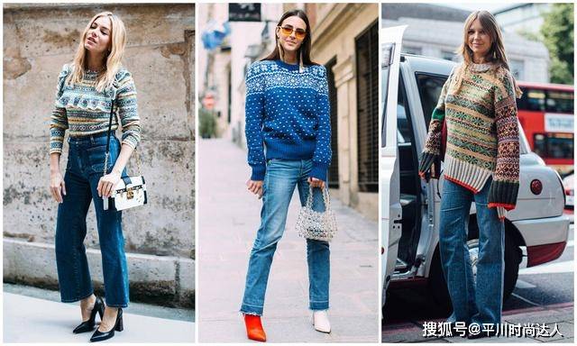 短裙 圣诞毛衣要如何搭下装？牛仔裤最经典，短裙不如长裙更有风情