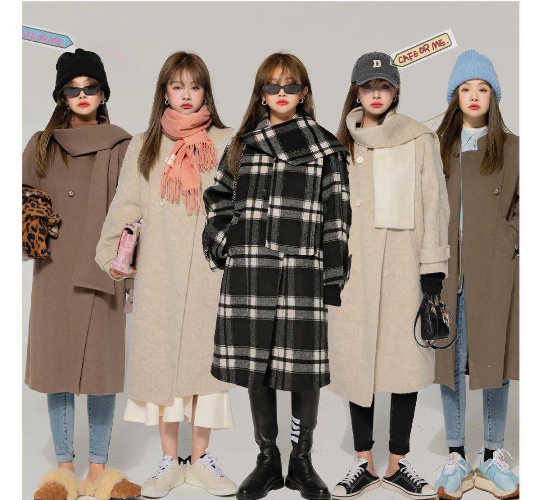 黑色 我的天啦！你穿“大衣＋半裙”的样子，真的美到窒息！