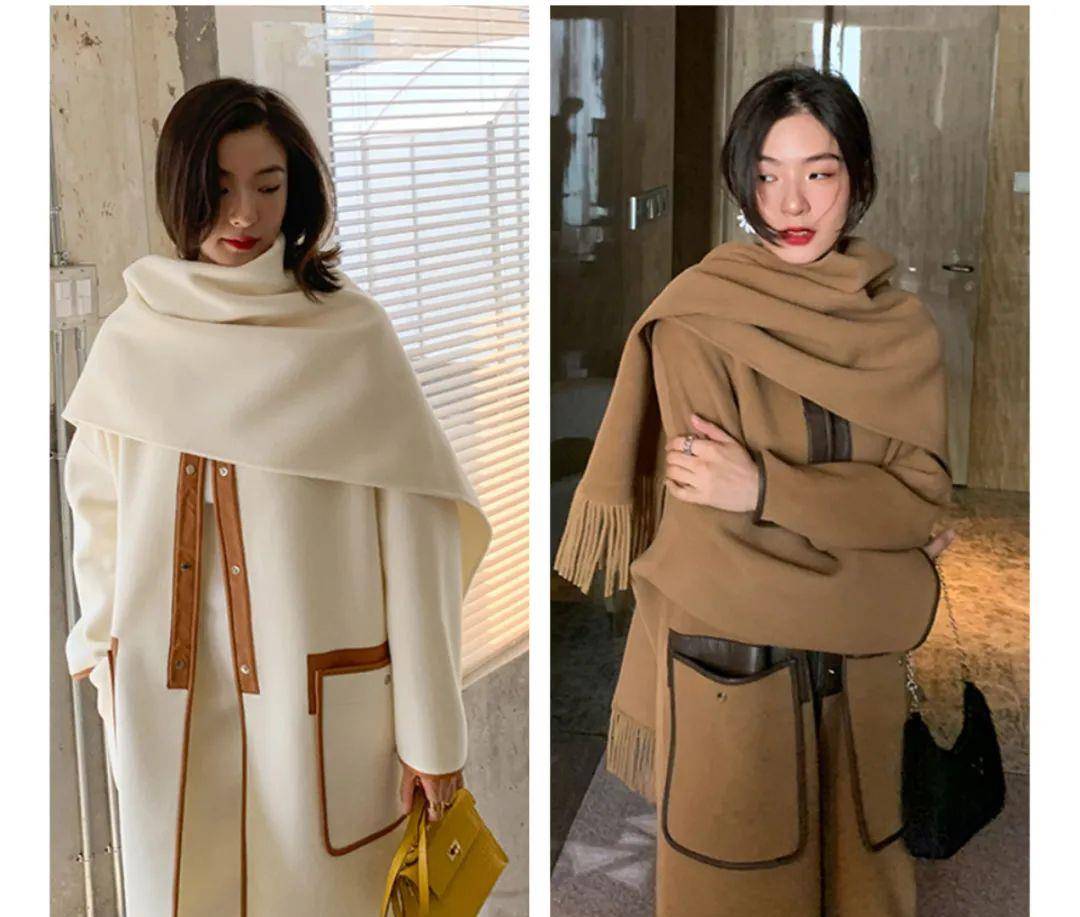 黑色 我的天啦！你穿“大衣＋半裙”的样子，真的美到窒息！