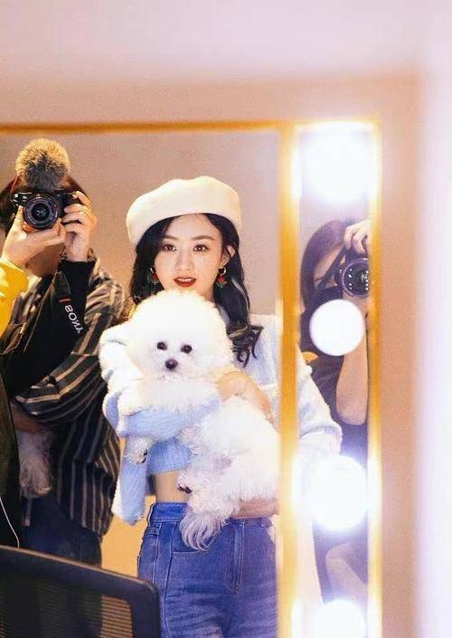 整体 走少女路线的赵丽颖,露脐针织衫晒酒杯腰,34岁不要太迷人