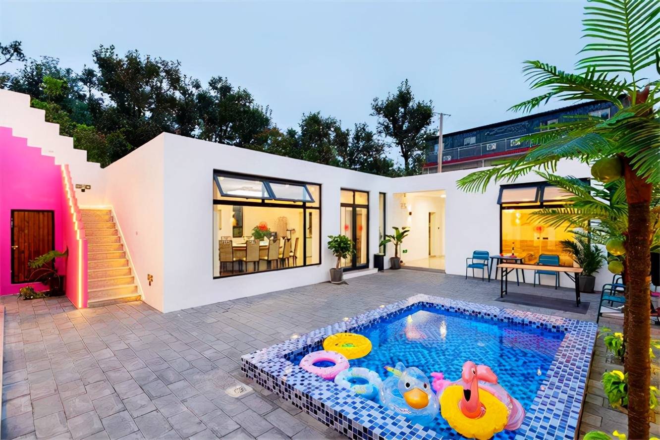 天津蓟县穿芳峪遇见与山温泉精品民宿颜值高温泉好充满画意