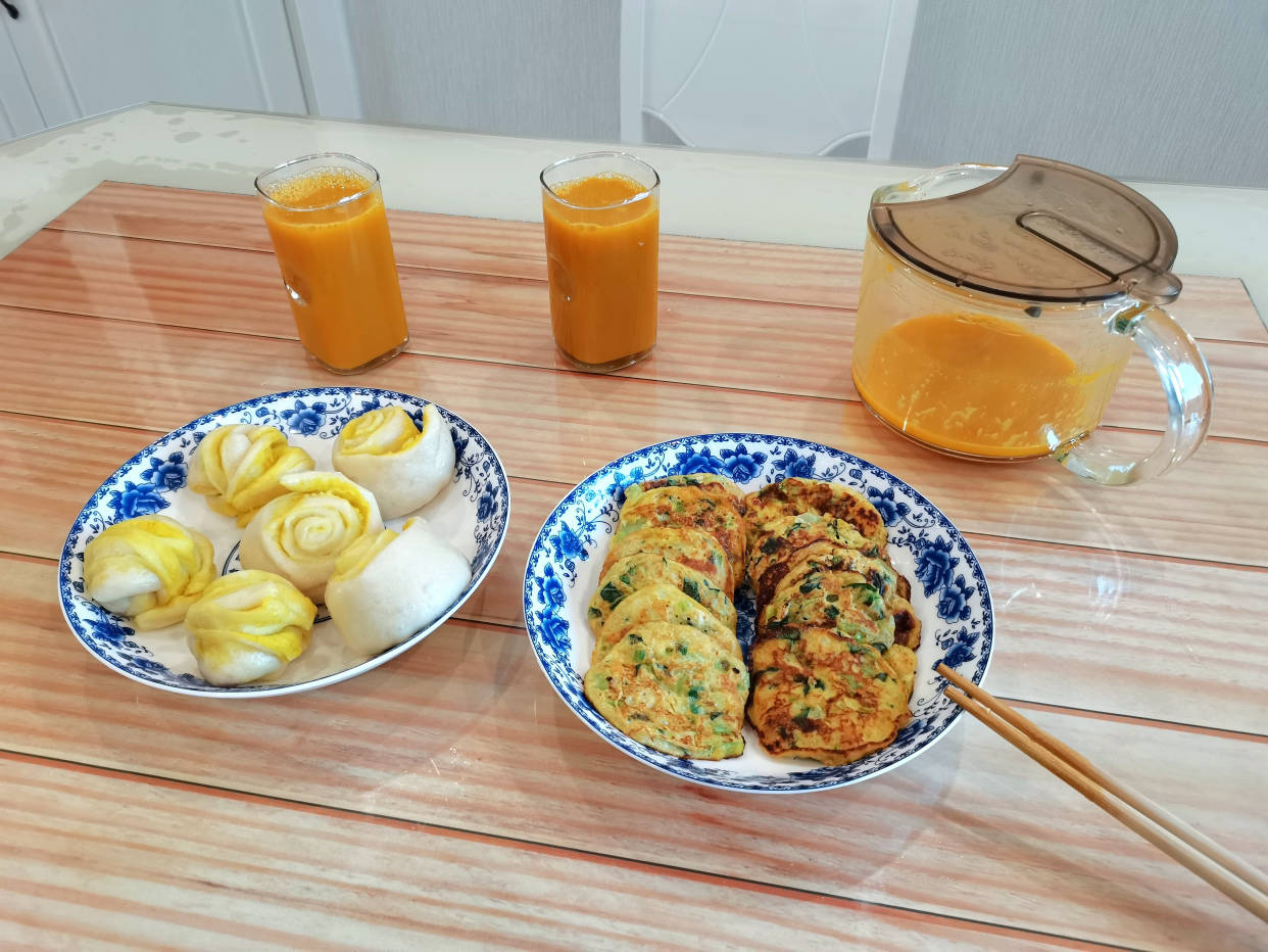 蔬菜|2人早餐,只有3样,丈夫说我做的早餐最香