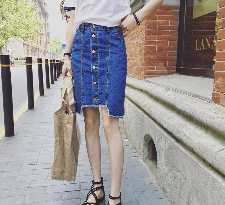 身材 不挑身材的牛仔裙 谁穿谁美