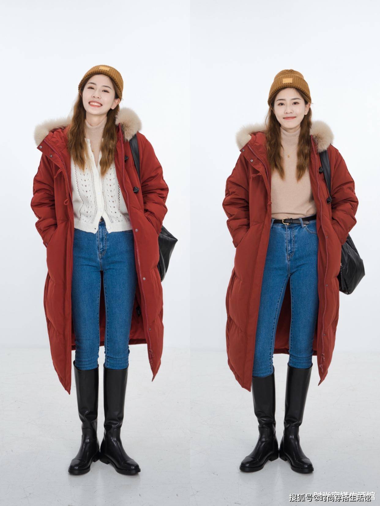 ①派克服 牛仔裤