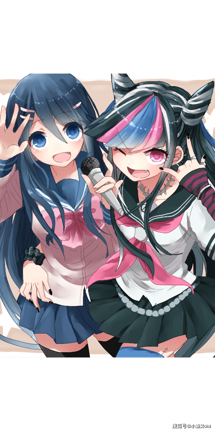 弹丸论破 澪田唯吹和其他角色的奇怪组合 动漫全面屏壁纸 全网搜