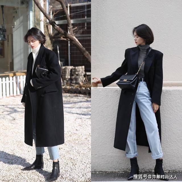 圆头 九分裤短靴，利落显瘦又显高，秋冬这么穿很有气质