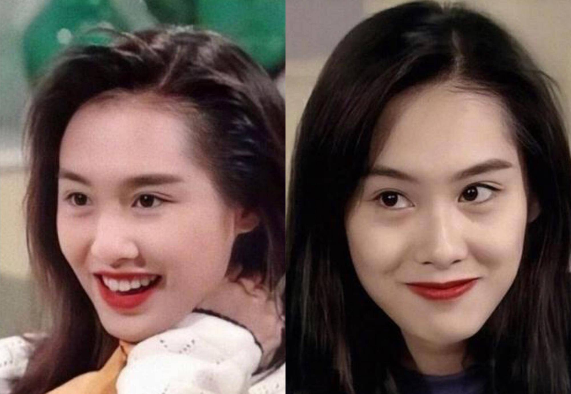 下巴一笑遮百丑？露出笑容后，谁还会注意黎姿的短下巴和朱茵的黑黄皮