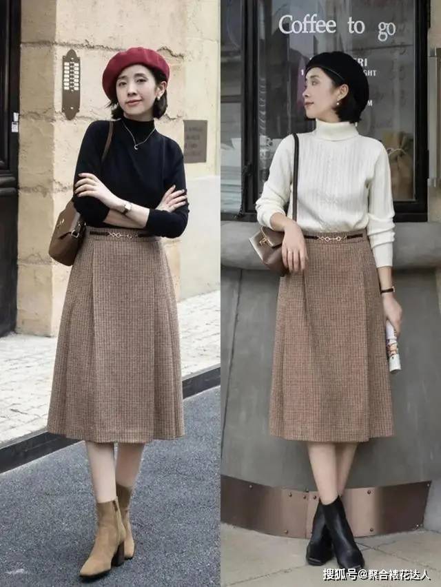 身材 冬日不知道该怎么穿?穿“毛衣+半身裙”，让你轻松秀出女人味