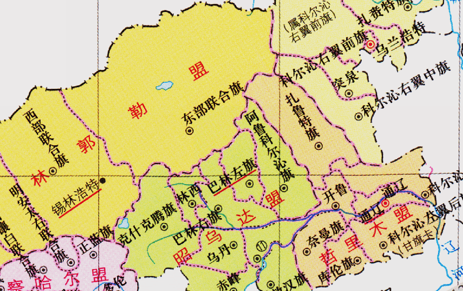 内蒙古通辽市行政区划图片