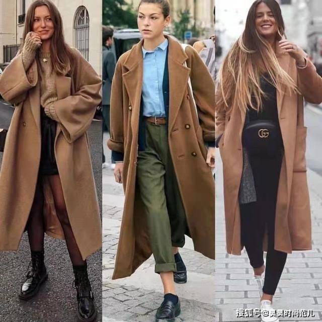 女孩子 寒冷冬日穿大衣,除了可以搭配打底裤,这4款裤子穿搭也非常洋气
