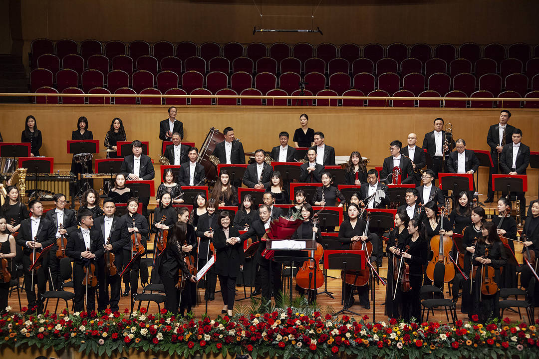 琴台音乐节闭幕式百年辉煌灯塔六团合奏交响音乐会圆满落幕