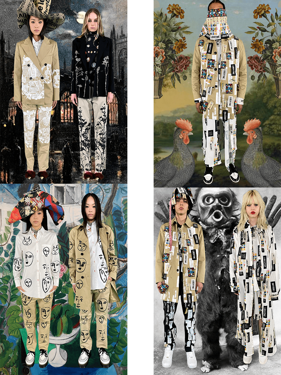 对比 Libertine 2021秋冬，幻想与超现实的浪漫，让感染力更具热情