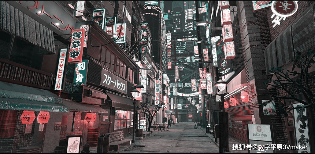 数字平原"东京夜景"竟是虚构出来_maya_unity_场景