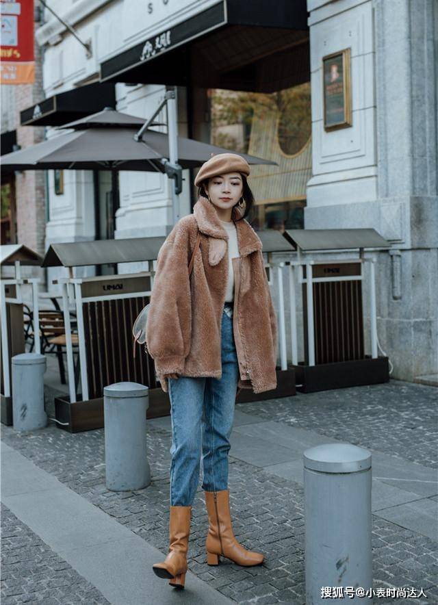 学三木 奔三的女人最好不要羽绒服配打底裤！学三木这样穿，回头率超高！