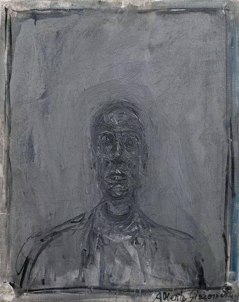 贾科梅蒂 | 用绘画和雕塑来凝结死亡与孤独的永恒_cm_布面_油画