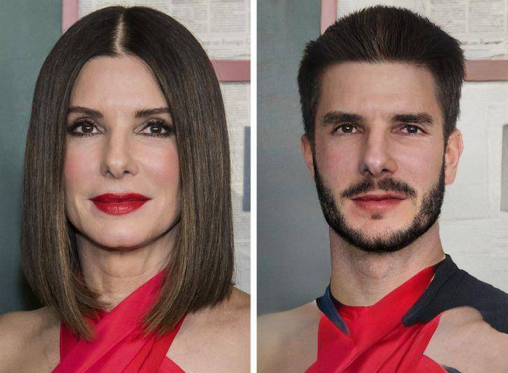 克里斯·埃文斯25位欧美明星“转换性别”,会是什么样子?