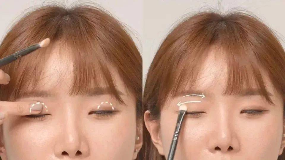 调整眼影晕染技巧！眼窝范围、调整眼形方法一次教你～