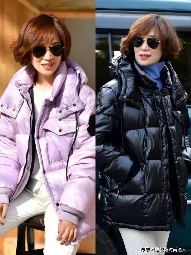 下半身 收起你的大衣吧!今年“绗缝羽绒服”火了,50、60岁穿时髦还显瘦