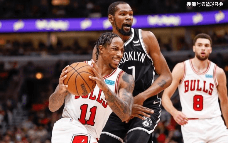 公牛|哈登低迷，KD空砍28+10，德罗赞不愧是末节之王，公牛双杀篮网