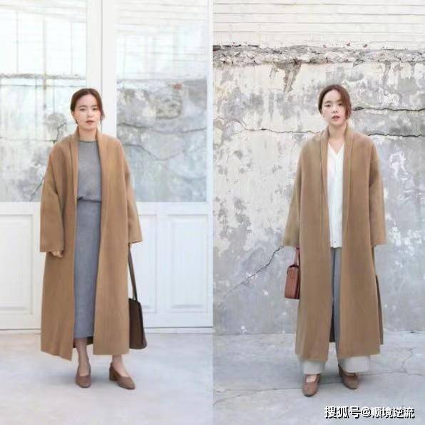 大衣 “大衣+裙子”,这才是冬季有女人味的搭配,温柔优雅并存