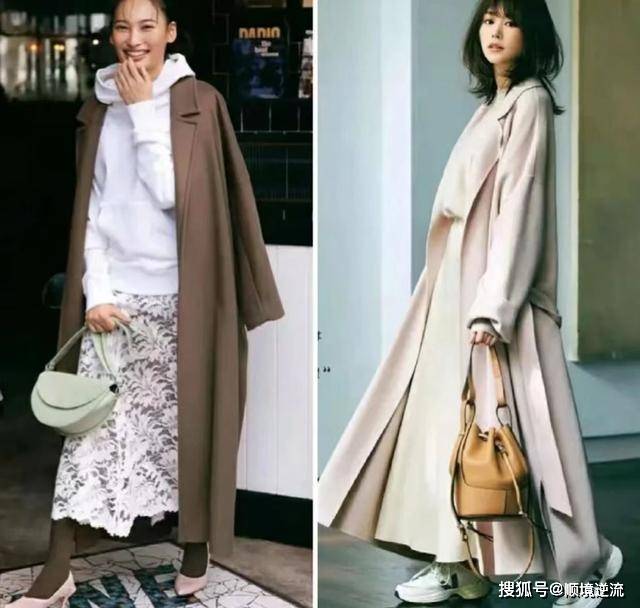 大衣 “大衣+裙子”,这才是冬季有女人味的搭配,温柔优雅并存