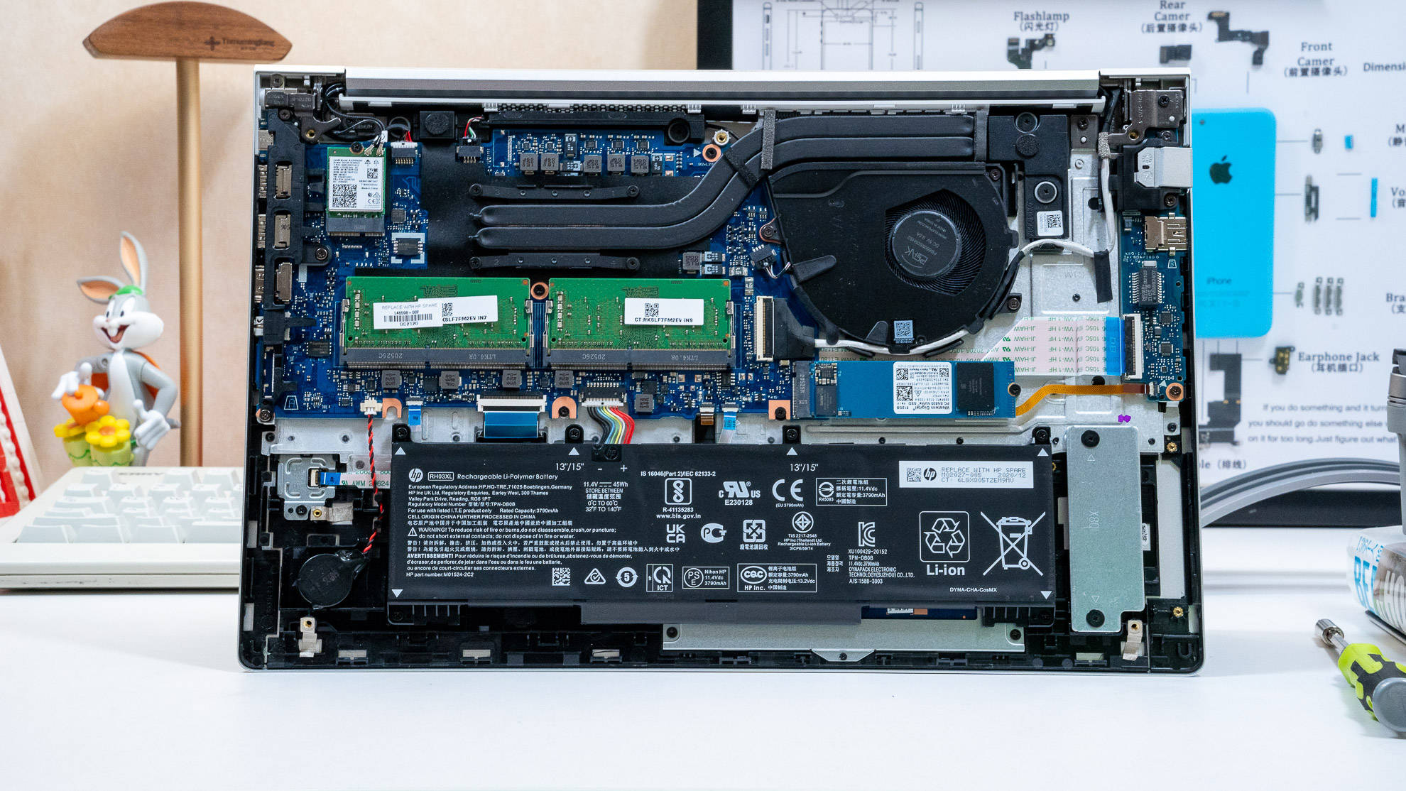 考虑到锐龙5000系列的散热,惠普战66 锐龙版为其配置了双热管单风扇的