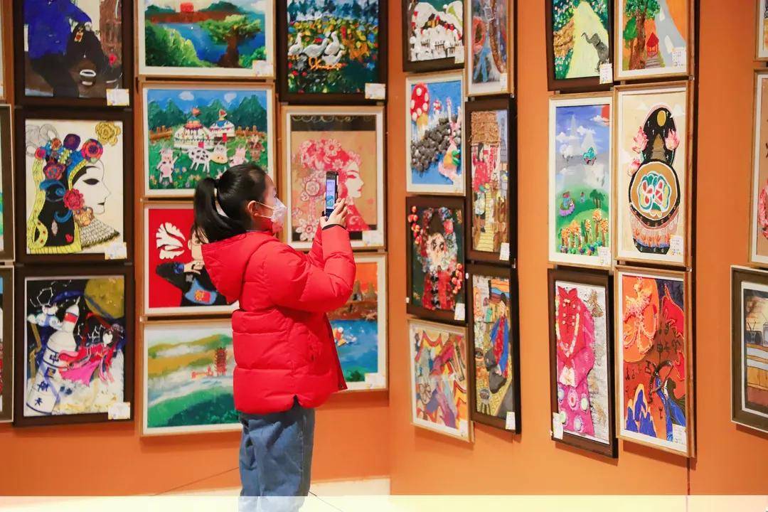 "我和我的家"河北省石家庄青少年儿童美术展正式开幕_贝画_作品展