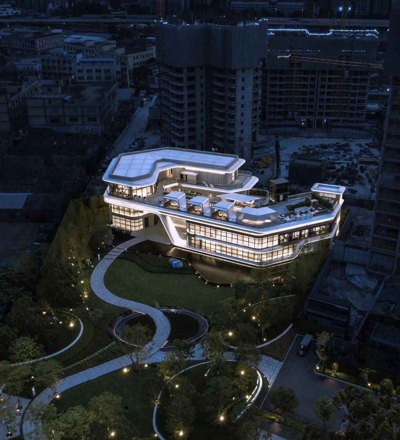 广州必看售楼处设计:中海观澜府!_大航海时代_建筑_勇气