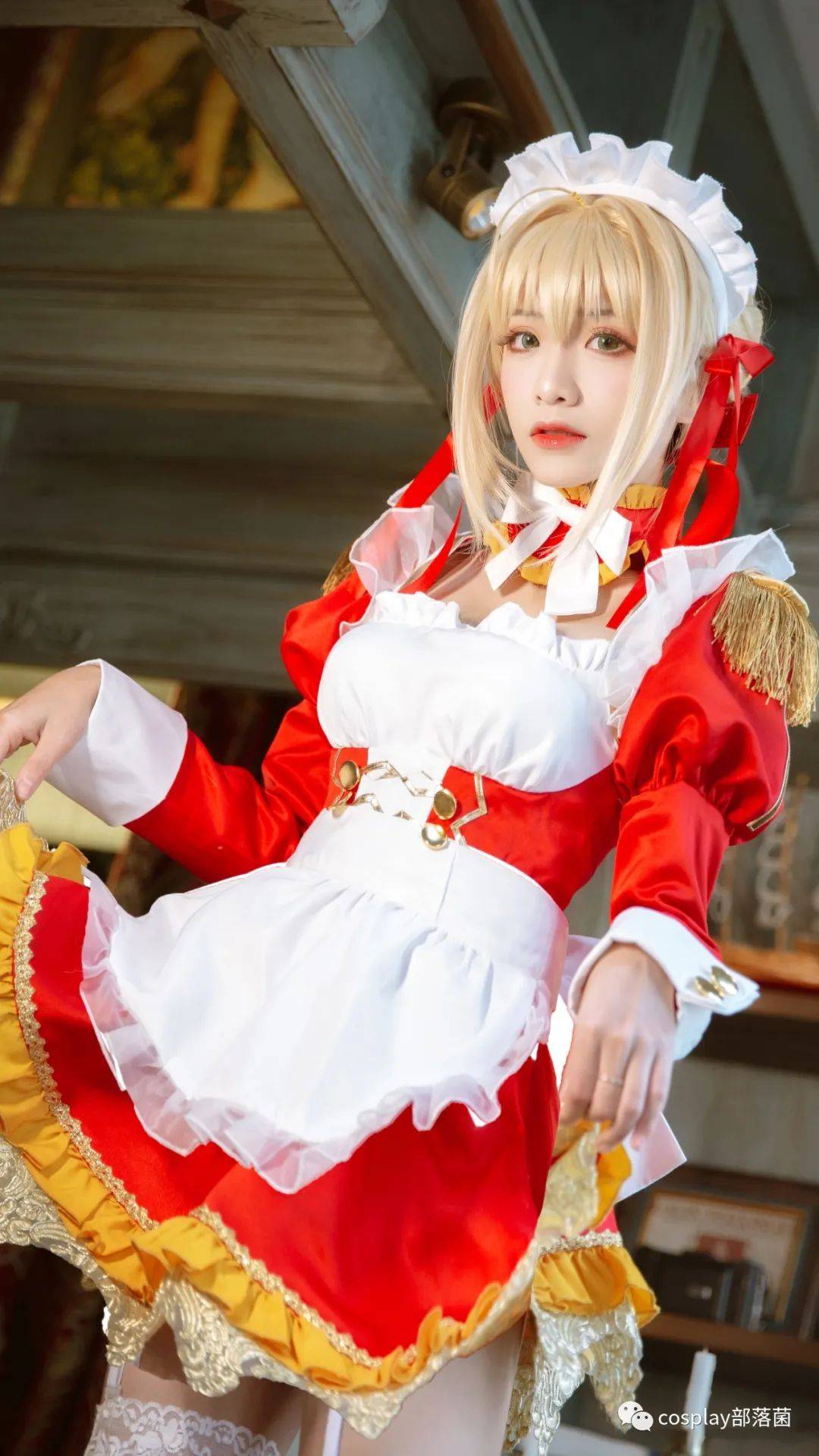 cos尼禄同人女仆cos正片流一