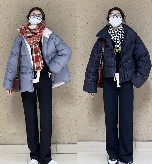羽绒服 冬季要温暖不要“臃肿”，4个适合冬天的搭配思路，照着穿就行了