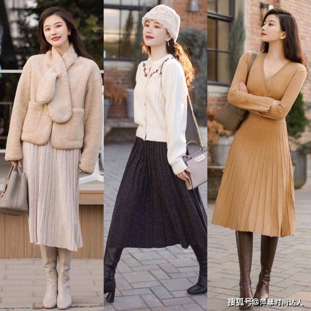 pick 今年大火的“半身裙”，配对鞋子气质优雅，适合40+岁的女人