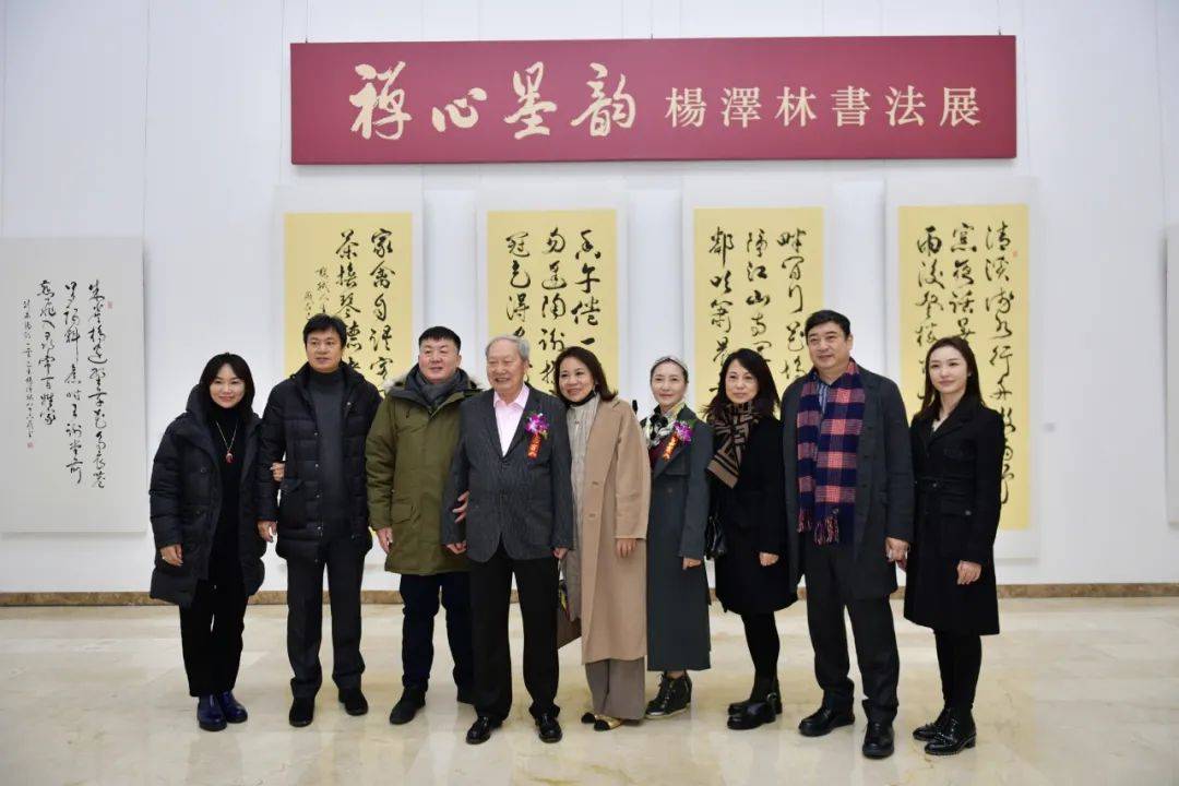 现场禅心墨韵杨泽林书法展在m3美术馆开幕