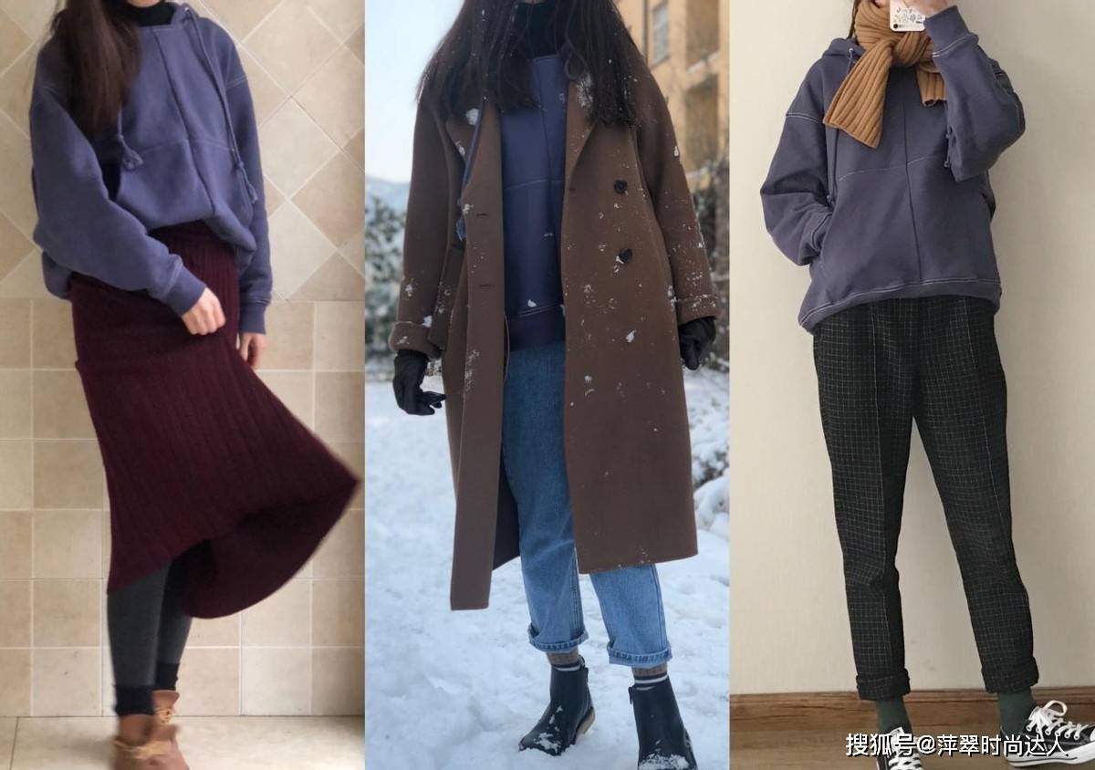 黑色 爱美的女人冬天穿“大衣”，用“一衣多穿”方式，好穿又百搭