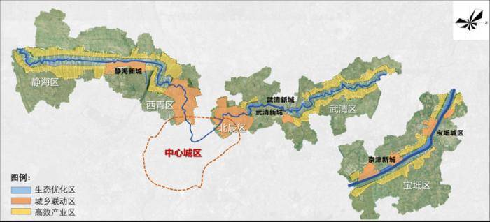 類型多元,風格各異的20個特色產業風貌區:唐官屯桃花堤岸產業風貌區