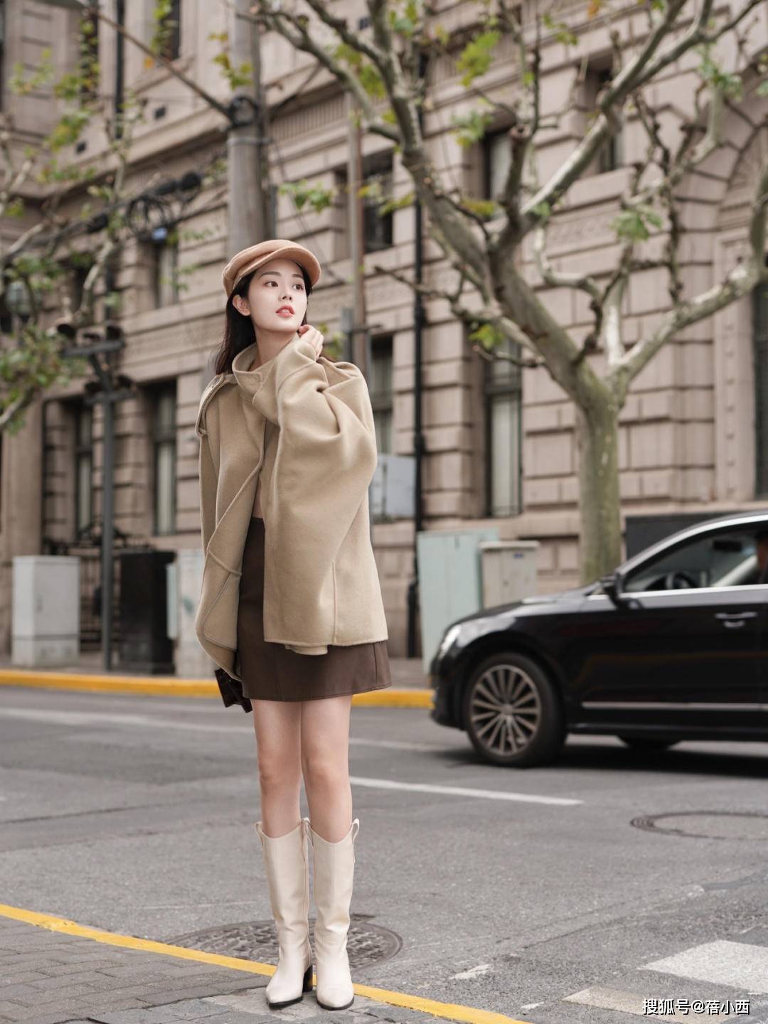 美眉 身高160cm左右的普通人,穿“大衣”要注意细节,才能显高又显瘦