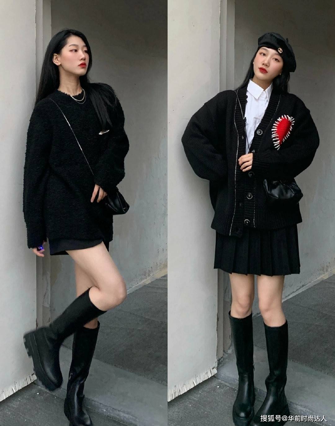 大衣 冬季潮流复古的ins穿搭,时尚减龄又很显气质,穿出超自信