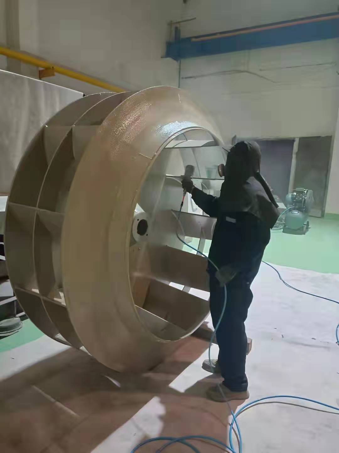 风机叶轮修复_风机叶轮损坏原因分析_造纸厂高温风机叶轮磨损